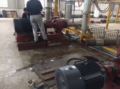 化(hua)工泵使用(yòng)現場